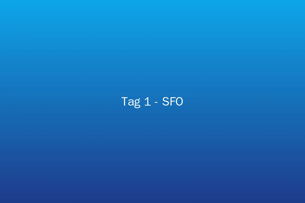 Tag 1 – Anreise nach San Francisco
